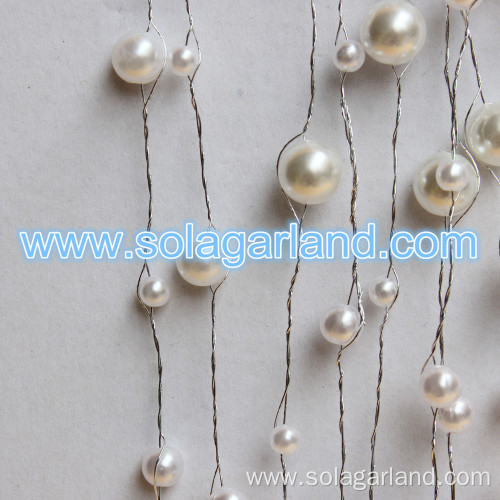 Acrylic Pearl Bead Garland Artificial Tree Branches